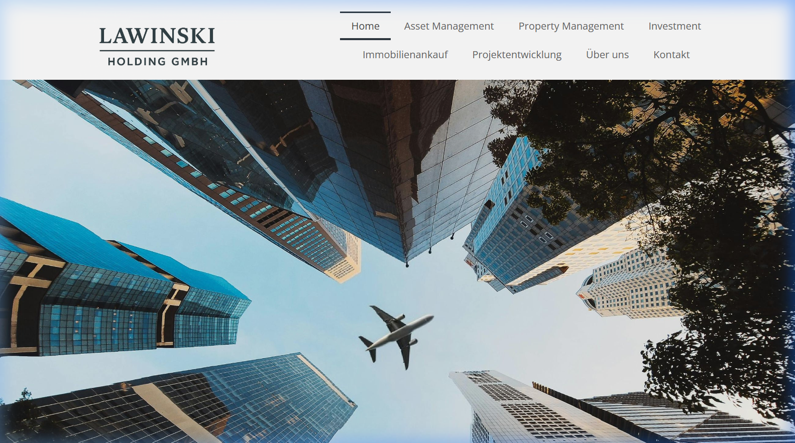 Lawinski Holding Website Vorschau