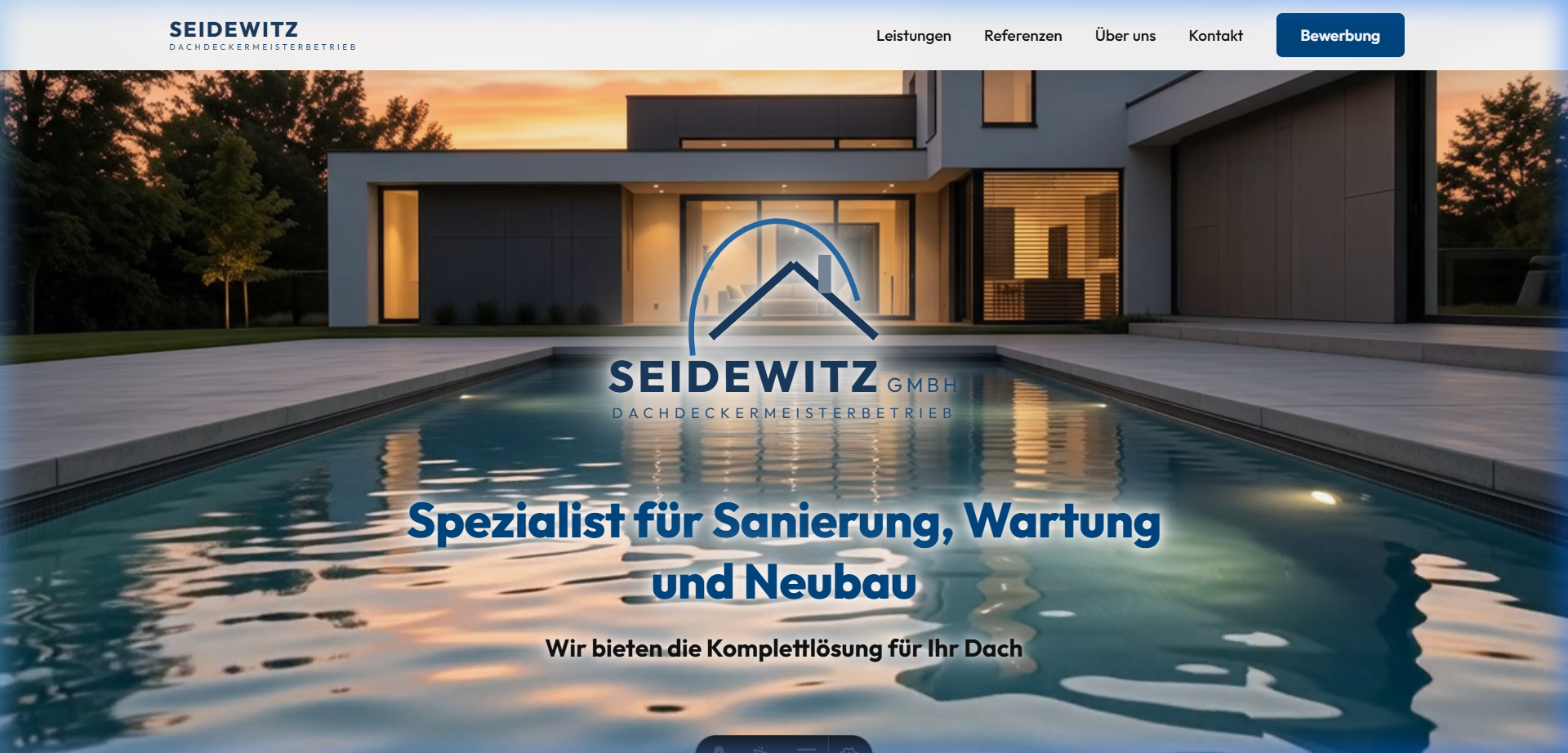 Seidewitz Dach Website Vorschau